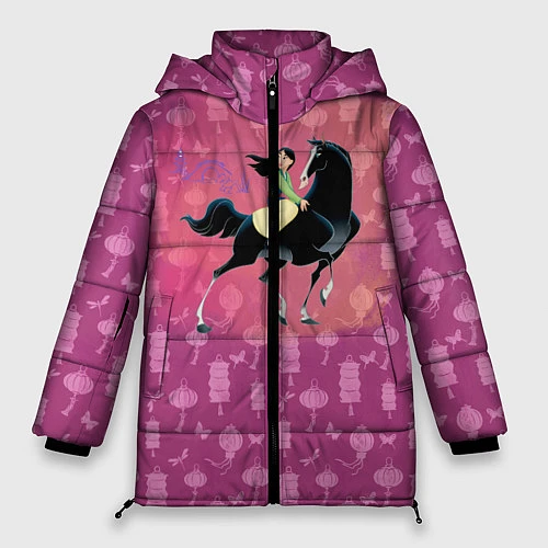 Женская зимняя куртка Мулан / 3D-Черный – фото 1