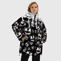Куртка зимняя женская MARSHMELLO GLITCH, цвет: 3D-светло-серый — фото 2