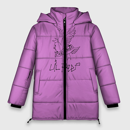 Женская зимняя куртка Lil peep / 3D-Черный – фото 1