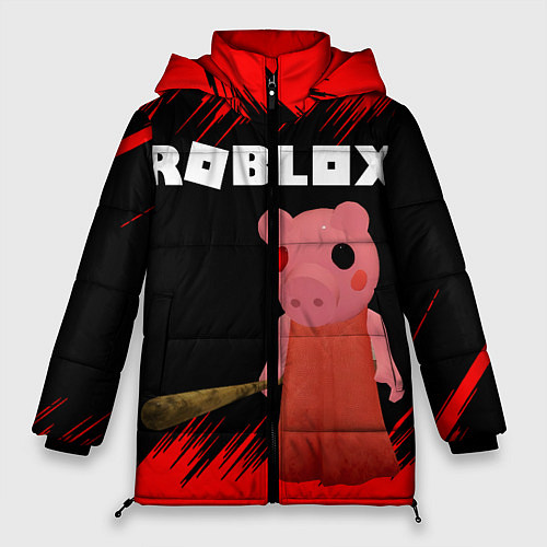 Женская зимняя куртка Roblox Piggy / 3D-Черный – фото 1