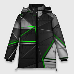 Куртка зимняя женская 3D полигон, цвет: 3D-светло-серый