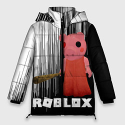 Куртка зимняя женская Roblox Piggy, цвет: 3D-черный