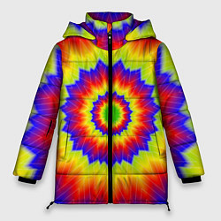 Куртка зимняя женская Tie-Dye, цвет: 3D-красный