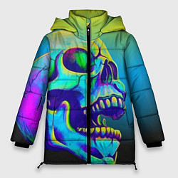 Женская зимняя куртка Neon skull