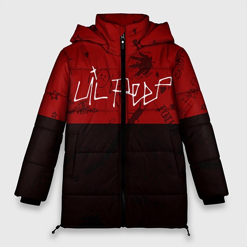 Женская зимняя куртка LIL PEEP ЛИЛ ПИП / 3D-Черный – фото 1