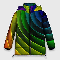 Куртка зимняя женская Color 2058, цвет: 3D-черный