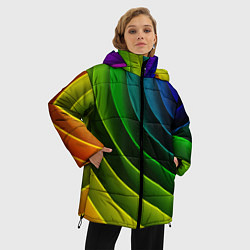 Куртка зимняя женская Color 2058, цвет: 3D-черный — фото 2