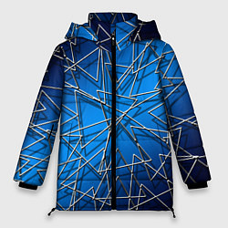 Куртка зимняя женская Треугольники, цвет: 3D-черный