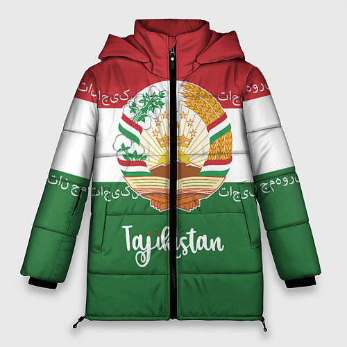 Женская зимняя куртка Таджикистан / 3D-Черный – фото 1