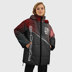 Куртка зимняя женская PORSCHE, цвет: 3D-черный — фото 2
