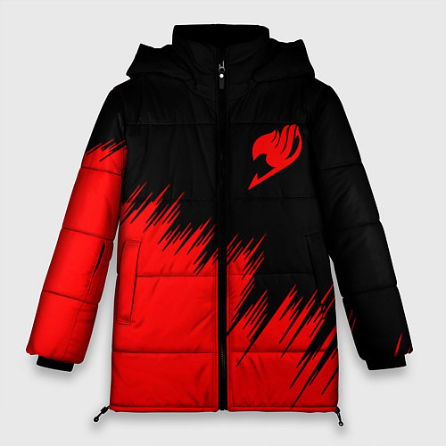 Женская зимняя куртка Fairy Tail / 3D-Черный – фото 1