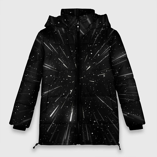 Женская зимняя куртка 3D, Космос / 3D-Черный – фото 1