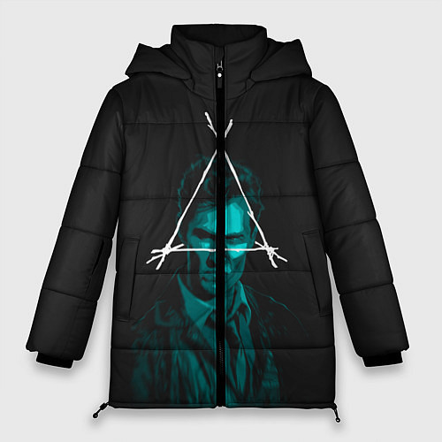 Женская зимняя куртка Настоящий детектив / 3D-Черный – фото 1
