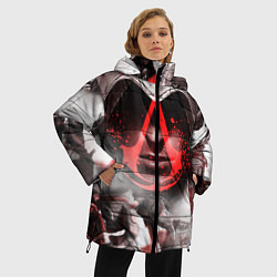 Куртка зимняя женская ASSASSINS CREED, цвет: 3D-красный — фото 2