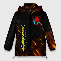 Куртка зимняя женская CYBERPUNK 2077, цвет: 3D-черный