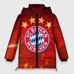 Куртка зимняя женская BAYERN MUNCHEN, цвет: 3D-красный