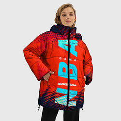 Куртка зимняя женская NBA, цвет: 3D-черный — фото 2