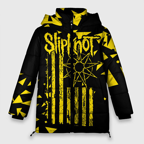 Женская зимняя куртка Slipknot / 3D-Черный – фото 1