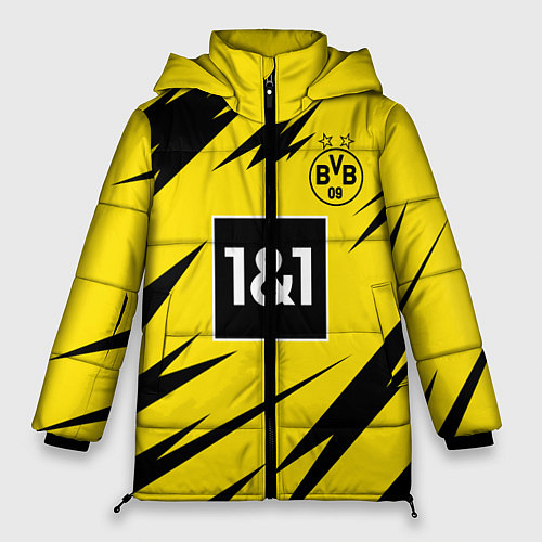 Женская зимняя куртка HAALAND Borussia Dortmund / 3D-Светло-серый – фото 1