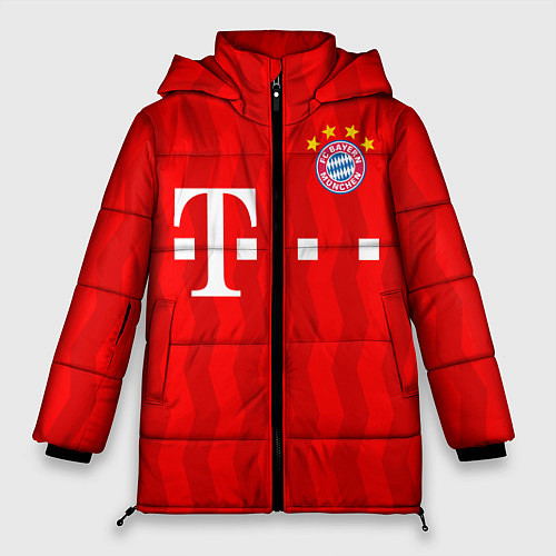 Женская зимняя куртка FC Bayern Munchen / 3D-Черный – фото 1