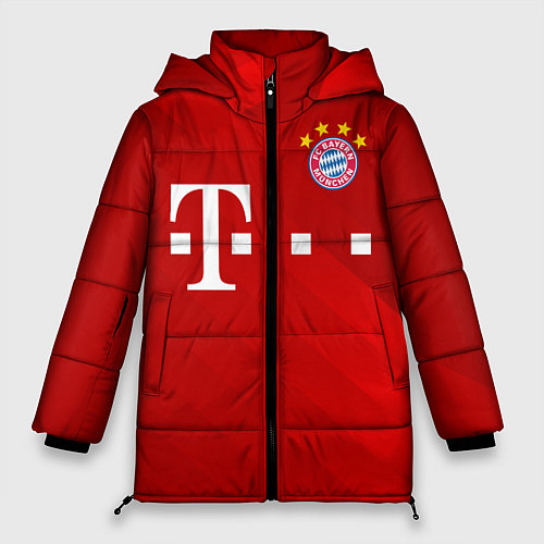 Женская зимняя куртка FC Bayern Munchen / 3D-Черный – фото 1