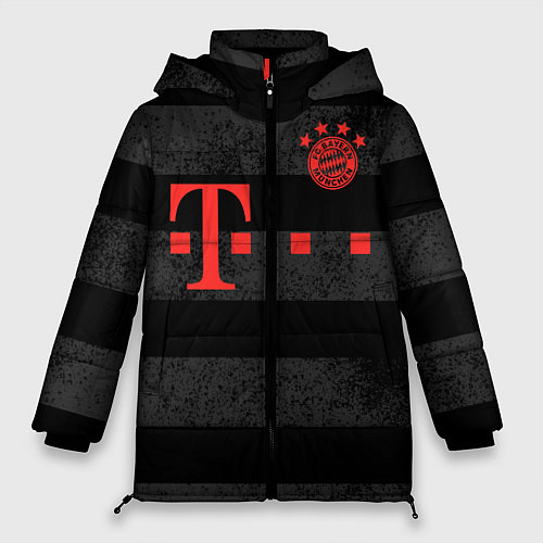 Женская зимняя куртка FC Bayern Munchen / 3D-Черный – фото 1