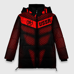 Куртка зимняя женская Экзоскелет СССР, цвет: 3D-черный