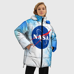 Куртка зимняя женская NASA НАСА, цвет: 3D-светло-серый — фото 2