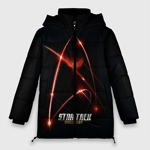 Женская зимняя куртка Звездный путь / 3D-Черный – фото 1