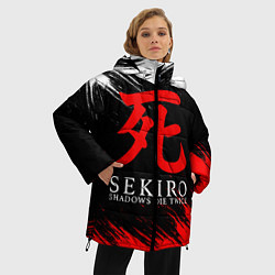 Куртка зимняя женская Sekiro: Shadows Die Twice 12, цвет: 3D-черный — фото 2
