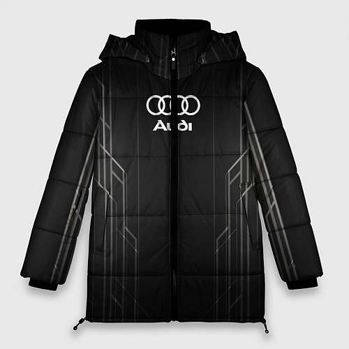 Женская зимняя куртка AUDI / 3D-Черный – фото 1
