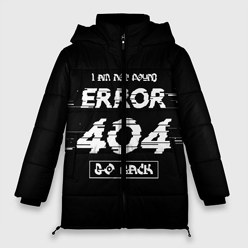 Женская зимняя куртка ERROR 404 / 3D-Черный – фото 1