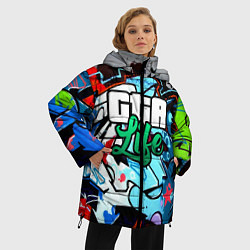 Куртка зимняя женская GTA LIFE, цвет: 3D-красный — фото 2