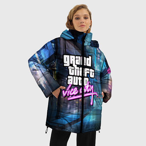 Женская зимняя куртка GTA / 3D-Светло-серый – фото 3