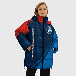 Куртка зимняя женская BMW БМВ, цвет: 3D-красный — фото 2
