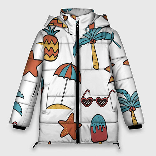 Женская зимняя куртка Отпуск / 3D-Черный – фото 1