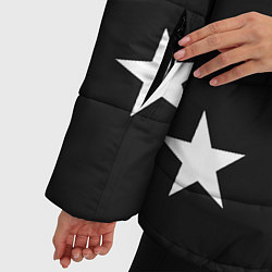 Куртка зимняя женская Звёзды, цвет: 3D-черный — фото 2