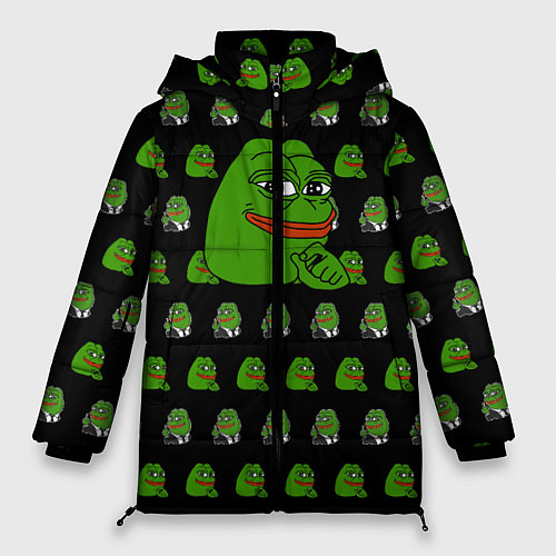 Женская зимняя куртка Frog Pepe / 3D-Светло-серый – фото 1