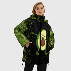 Куртка зимняя женская Авокадо, цвет: 3D-черный — фото 2