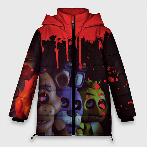Женская зимняя куртка Five Nights At Freddys / 3D-Черный – фото 1