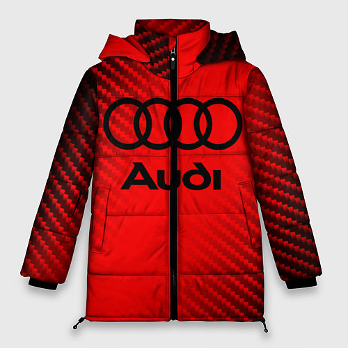 Женская зимняя куртка AUDI АУДИ / 3D-Черный – фото 1