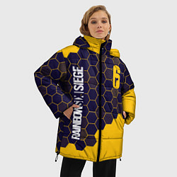 Куртка зимняя женская RAINBOW SIX SIEGE РАДУГА 6, цвет: 3D-черный — фото 2