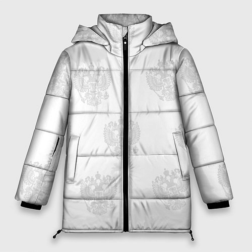 Женская зимняя куртка Герб / 3D-Черный – фото 1
