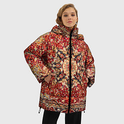 Куртка зимняя женская Ковер на стене, цвет: 3D-красный — фото 2