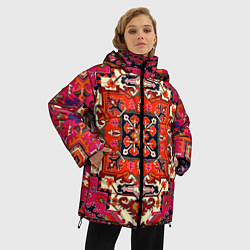 Куртка зимняя женская Бордовый ковер, цвет: 3D-черный — фото 2