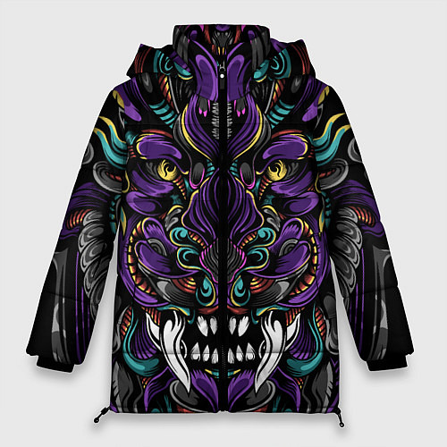 Женская зимняя куртка Царь Зверей / 3D-Черный – фото 1