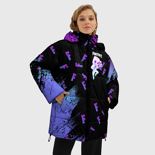 Женская зимняя куртка FORTNITE MARSHMELLO / 3D-Светло-серый – фото 3