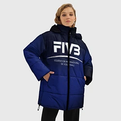 Куртка зимняя женская FIVB Volleyball, цвет: 3D-черный — фото 2