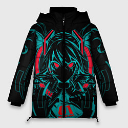 Куртка зимняя женская АНИМЕ GO, цвет: 3D-светло-серый