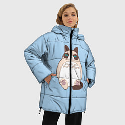 Куртка зимняя женская Тоторный кот, цвет: 3D-черный — фото 2